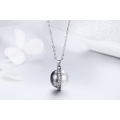 Black and White Dazzling 925 Sterling Silver Chain